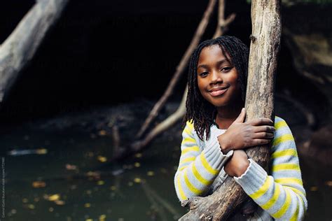 Smiling African American Girl By Stocksy Contributor Gabriel Gabi