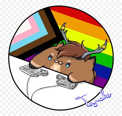Pride Bongocatu0027s Dustydeer By Toynako Fur Affinity Dot Emoji