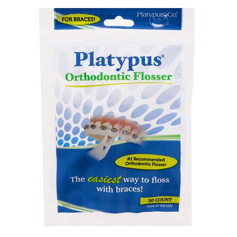 Platypus Orthodontic Flossers For Braces Dental Floss Picks For
