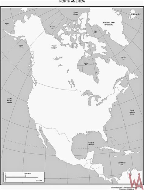 Blank Outline Map Of The United States And Canada Whatsanswer