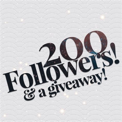 200 Followers A Celebration And A Giveaway Sarah Withers Blogs