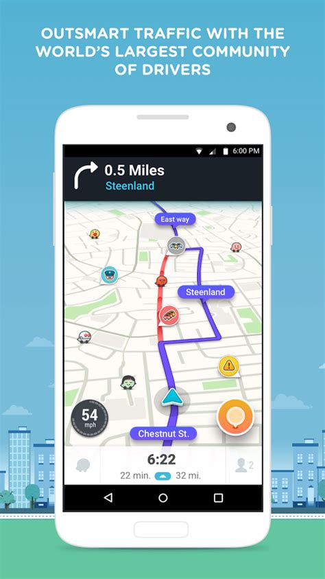 Once downloaded, locate the downloads folder. Waze - GPS, Maps & Traffic for Android - Free download and ...