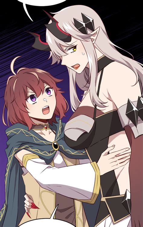 Color Les Mage And Demon Queen Official Art Girls Ahoge Breasts