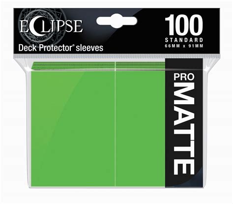 Ultra Pro Sleeves Eclipse Matte Lime Green 100 Count