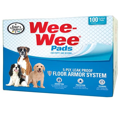 Four Paws Wee Wee Pads 100 Pack White 22 X 23 X 01 45663016395 Ebay