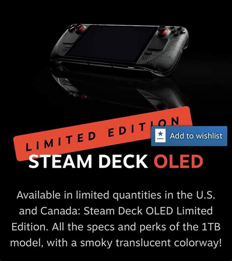 Steam Deck Oled 1tb Handheld Console Limited Edition Presale Ebay