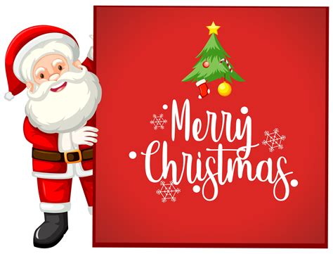 Merry Christmas Santa Card 299111 Vector Art At Vecteezy