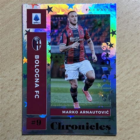 2021 22 Panini Chronicles Serie A Soccer Marko Arnautovic Purple Astro 7 Ebay