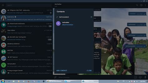 Running this script (assuming you have the right (note: Cara Membuat BOT Telegram Dengan PHP