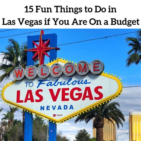 15 Fun Things To Do In Las Vegas If You Are On A Budget Adventure Mom