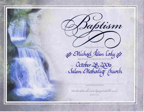 How To Get A Baptist Baptism Certificate Template Word In 2021