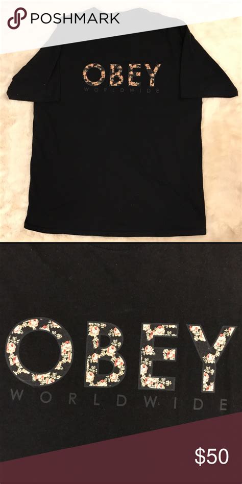 You will always be able to wear your favorite brand while staying warm and cozy in many of these women's graphic hoodies. OBEY worldwide Floral Tag T-Shirt OBEY worldwide Floral ...