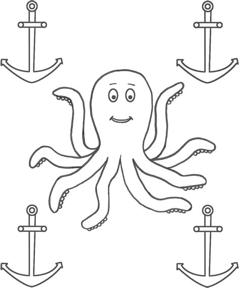 Free Printable Anchor Coloring Pages Clip Art Library