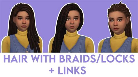 Sims 4 Long Braids Pooab