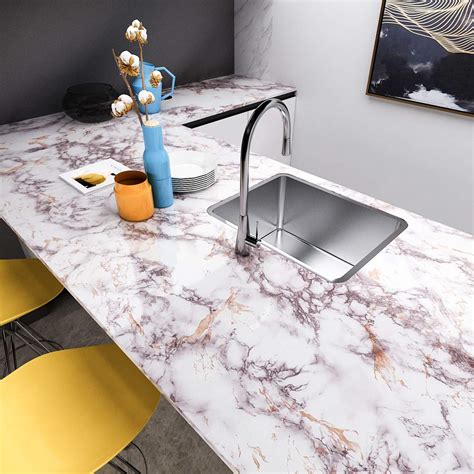 Livelynine X Inch Marble Contact Paper Self Adhesive Granite