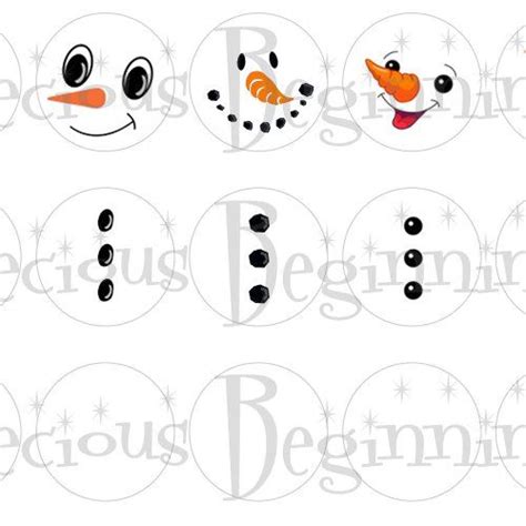 Printable Snowman Faces Snowman Faces And Buttons For