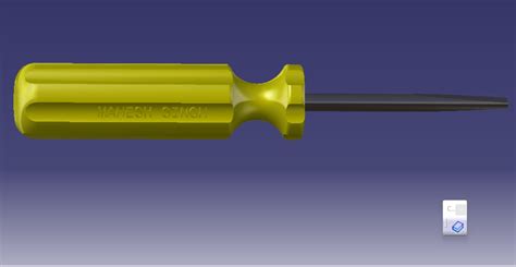 螺丝刀catia 模型图纸下载 懒石网