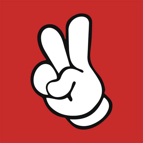Mickey Mouse Hands Peace Sign Mickey Mouse T Shirt Teepublic