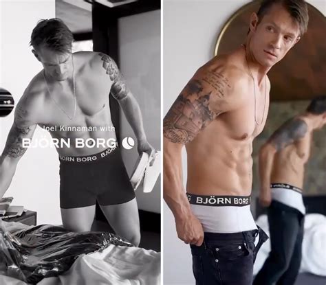 His upper right arm is decorated with an image of some houses with a saying above and below them and his left upper arm carries a huge. my new plaid pants: Joel Kinnaman Two Plus Times