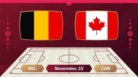 Belgium vs Canada, Football 2022, Group F. World Football Competition 