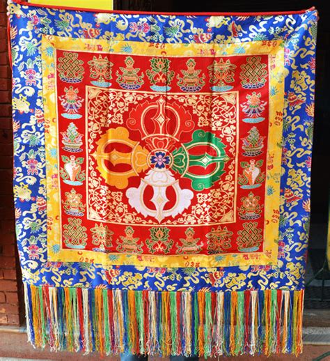 Tibetan Handloom Tibetan Dorje Throne Front