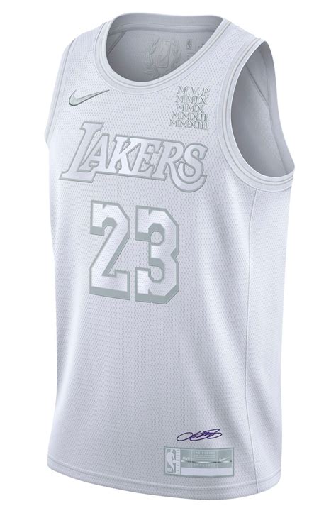 Lakers White Jersey Los Angeles Lakers Lebron James Mvp Jersey The