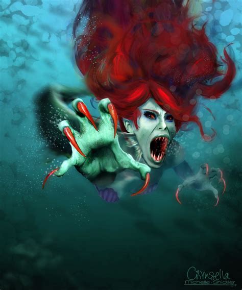 On Deviantart Scary Mermaid