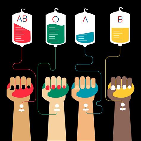 Colorful Blood Transfusion Vector Illustration Free Stock