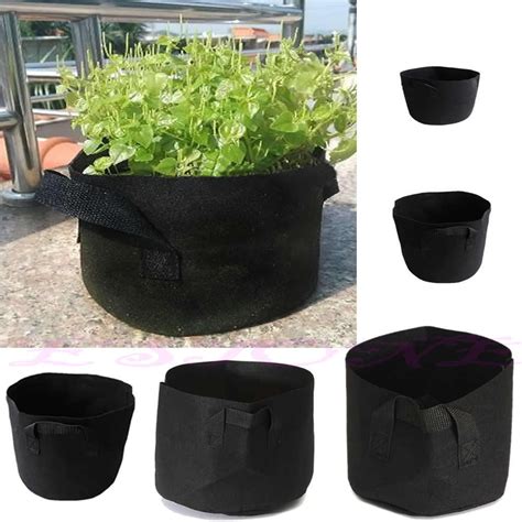 1pcs Plant Pouch Root Container Round Fabric Pots Plant Pouch Root