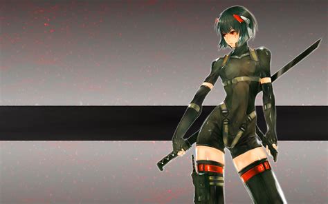 Warrior Girl Sci Fi Bodysuit Anime Hd Wallpaper 1920×1200 A957 Anime