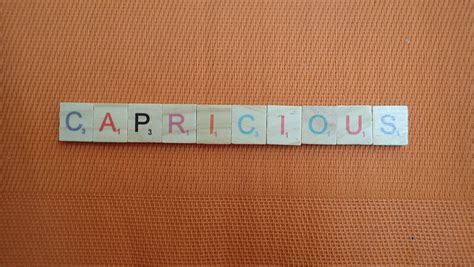 Word Of The Day Capricious