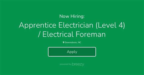 Apprentice Electrician Level 4 Electrical Foreman At Spark Power