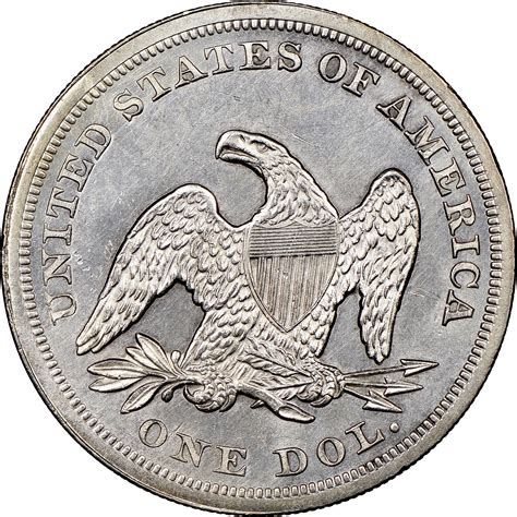 1865 1 Ms Seated Liberty Dollars Ngc