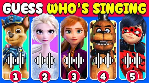 Guess 75 Characters By Song Disney Netflix Quiz Paw Patrol Fnaf