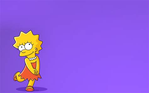 Скачать обои Симпсоны Рисунок Simpsons Лиза Мультфильм The