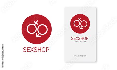 Cute Sex Shop Logo And Badge Design Template Sexy Label Adult Store Symbol Stock Image And