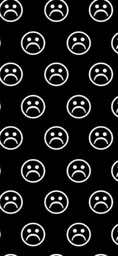 Sad Emoji Print Hd Phone Wallpaper Peakpx
