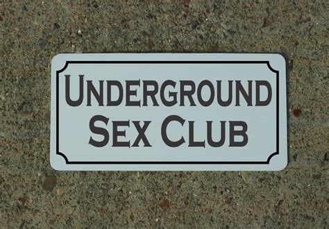 Underground Sex Club Metal Sign Bdsm Sandm Sex Decor Mistress Etsy