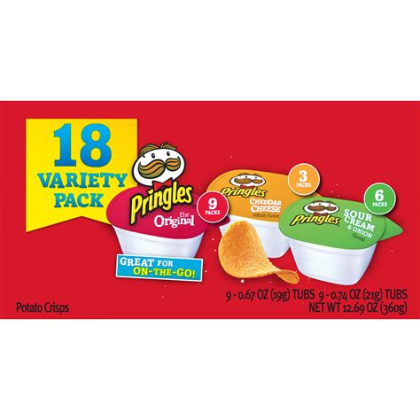 Pringles 3 Flavor Snack Stacks 18 Ct Pricepulse