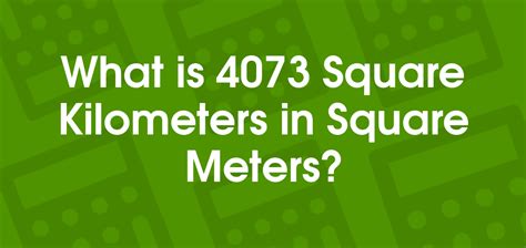 How To Calculate Hectares In A Square Kilometer