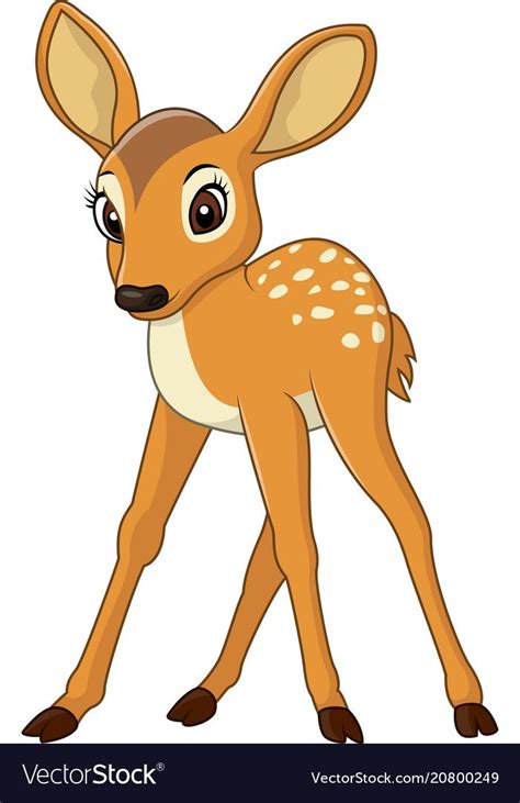 Vector Illustration Of Cute Baby Deer Download A Free Preview Or High