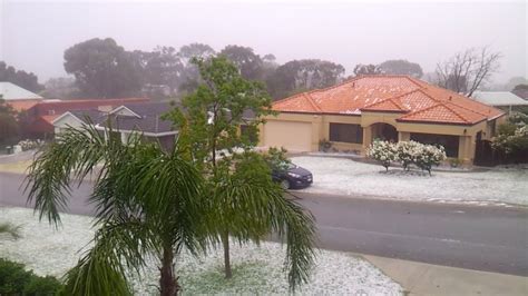 Massive Perth Hail Storm 18 Oct 2014 Youtube