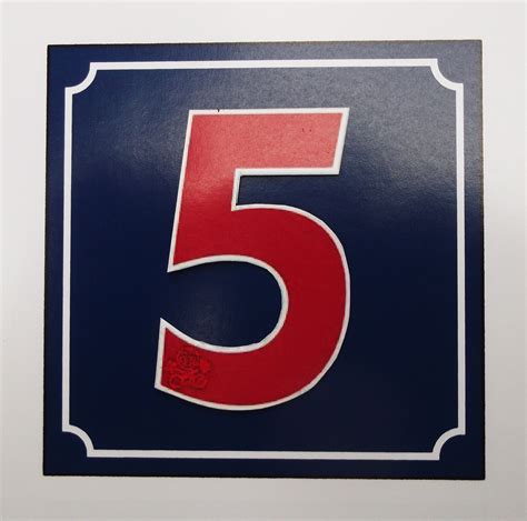 No5 16x16cm Classic Enamels Signs