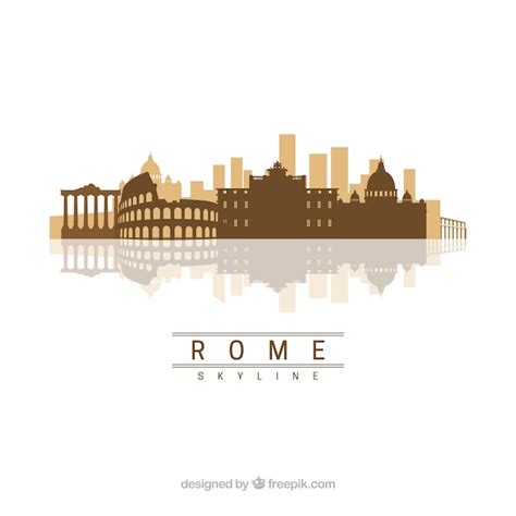Rom Skyline Design Kostenlose Vektor