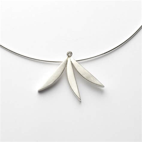 With designs in a variety of shapes, styles and colours, our. Silver and Diamond Necklace | Contemporary Necklaces ...
