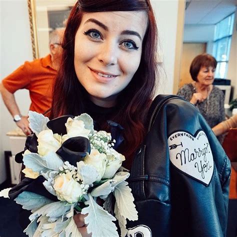 tuesday bassen on instagram “beautiful bride gloam wearing a custom heart patch for her