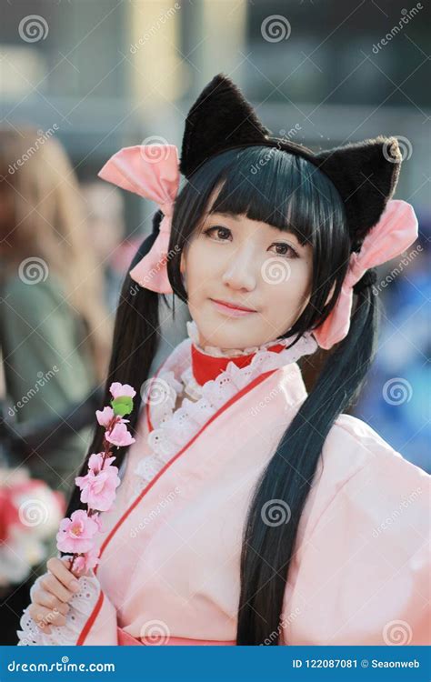 Young Japanese Dressed In Cosplay Costume Editorial Photo Image Of