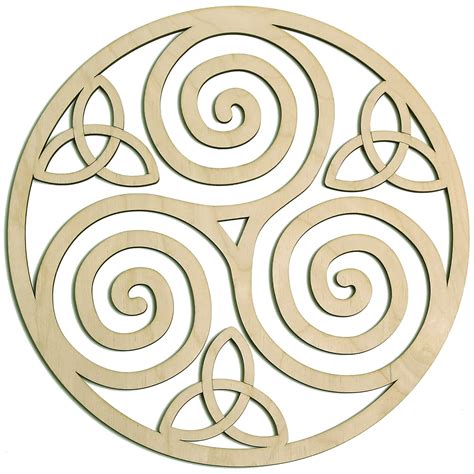 Triskelion Celtic Knot Triskele Knot Wooden Wall Art 12 Celtic Art