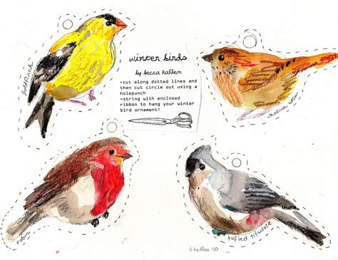 Winter Birds Free Printables Making It Lovely