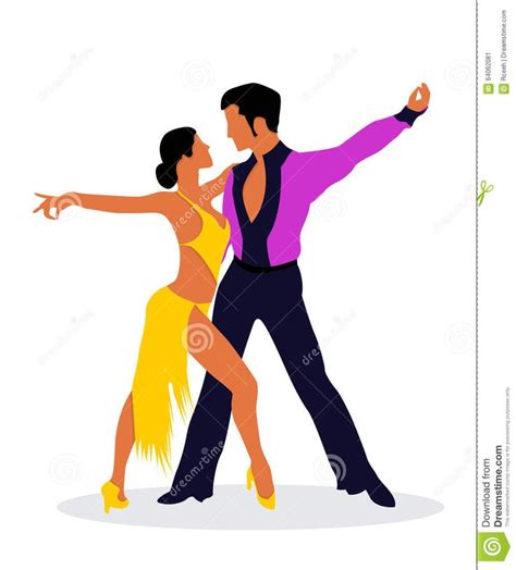 Bailarines De La Salsa Ilustración Del Vector Ilustración De Danza